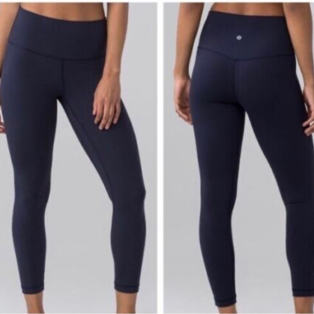 Lululemon Navy Blue Align Leggings 7/8 NWOT